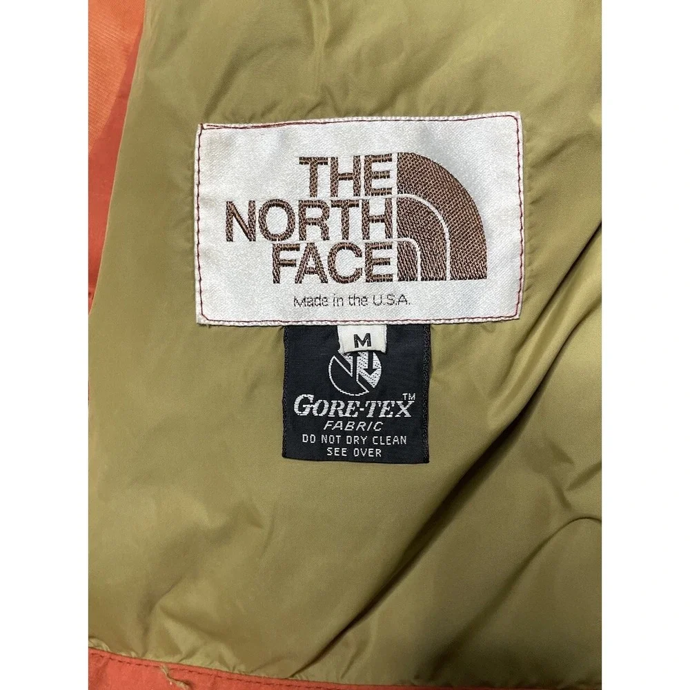 Vintage The North Face 1970s Gore-Tex Jacket Orange Adult Medium Made In USA‎